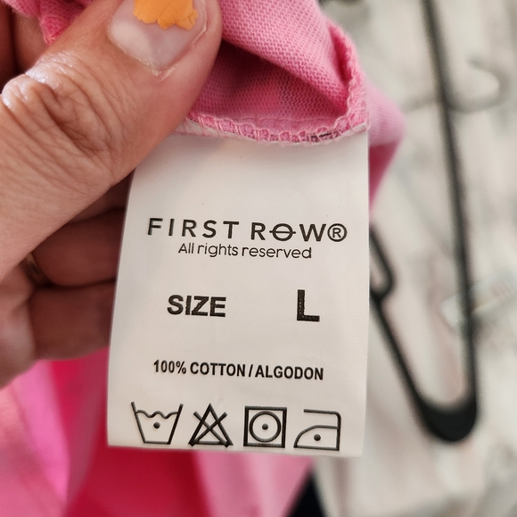 🌸First Row varsity bird pink oversized grafic tee Size L - Picture 4 of 6